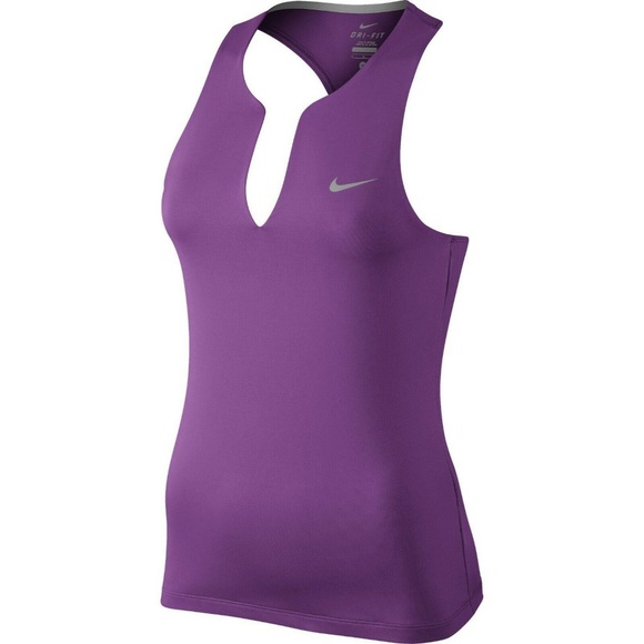 Nike Tops - Nike Womens Pure Tennis Tank Top Purple Dusk Size